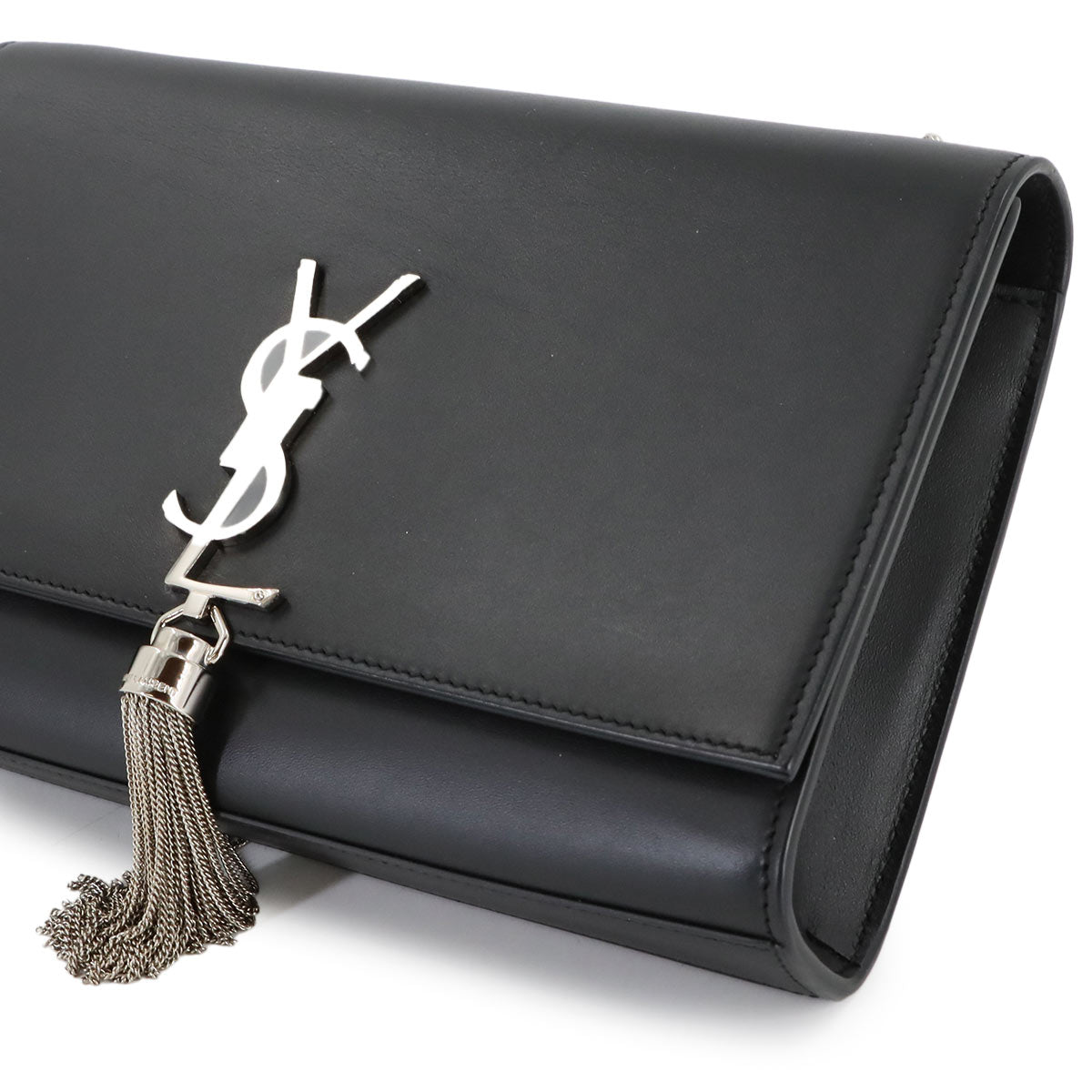 Kate Medium Chain Shoulder Bag Leather Black 354119