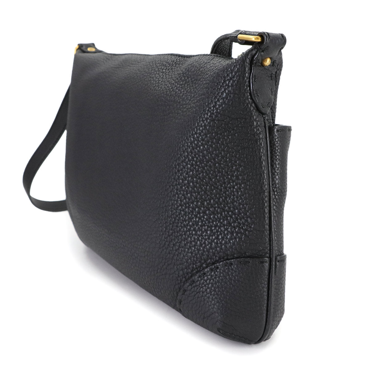 Selleria Shoulder Bag Leather Black 8BT194 Purse