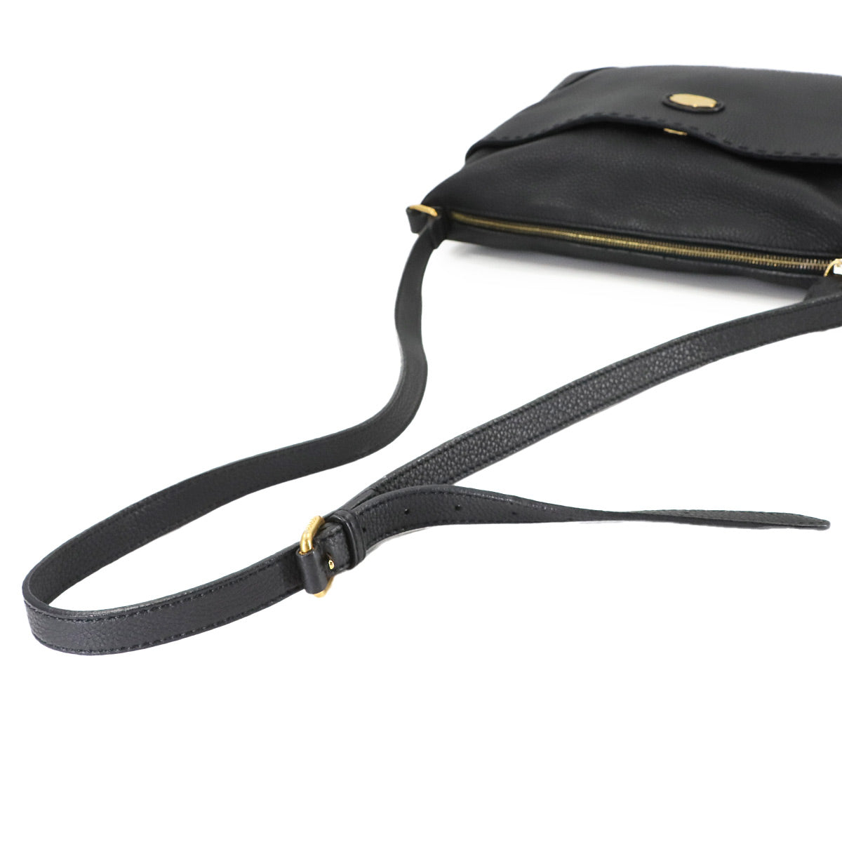 Selleria Shoulder Bag Leather Black 8BT194 Purse