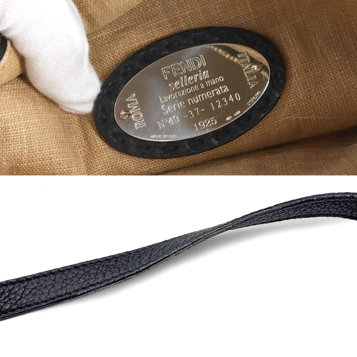 Selleria Shoulder Bag Leather Black 8BT194 Purse