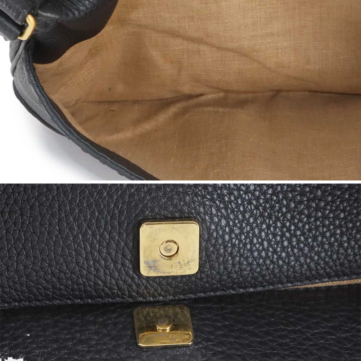 Selleria Shoulder Bag Leather Black 8BT194 Purse