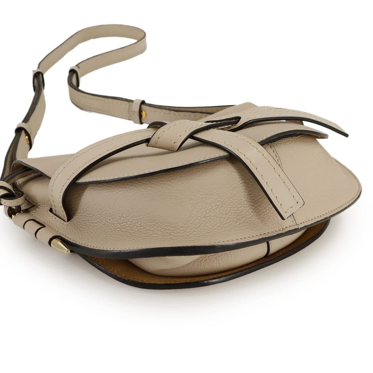 Gate Bag Small Shoulder Bag Leather Beige Purse