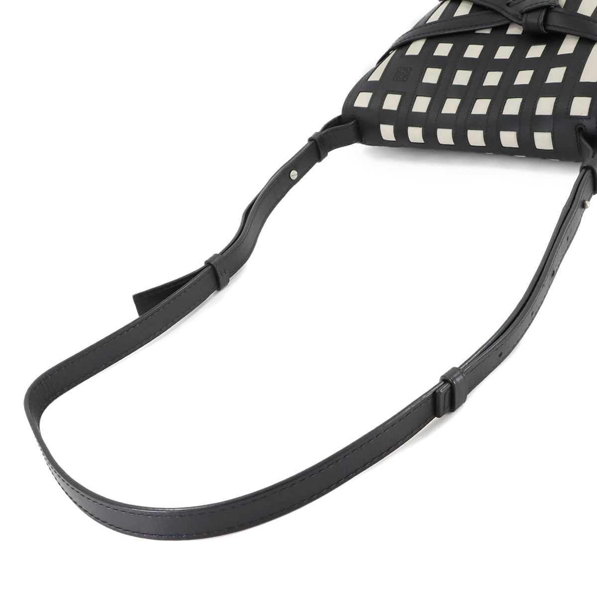 Gate Bag Small Shoulder Bag Leather Black White Purse