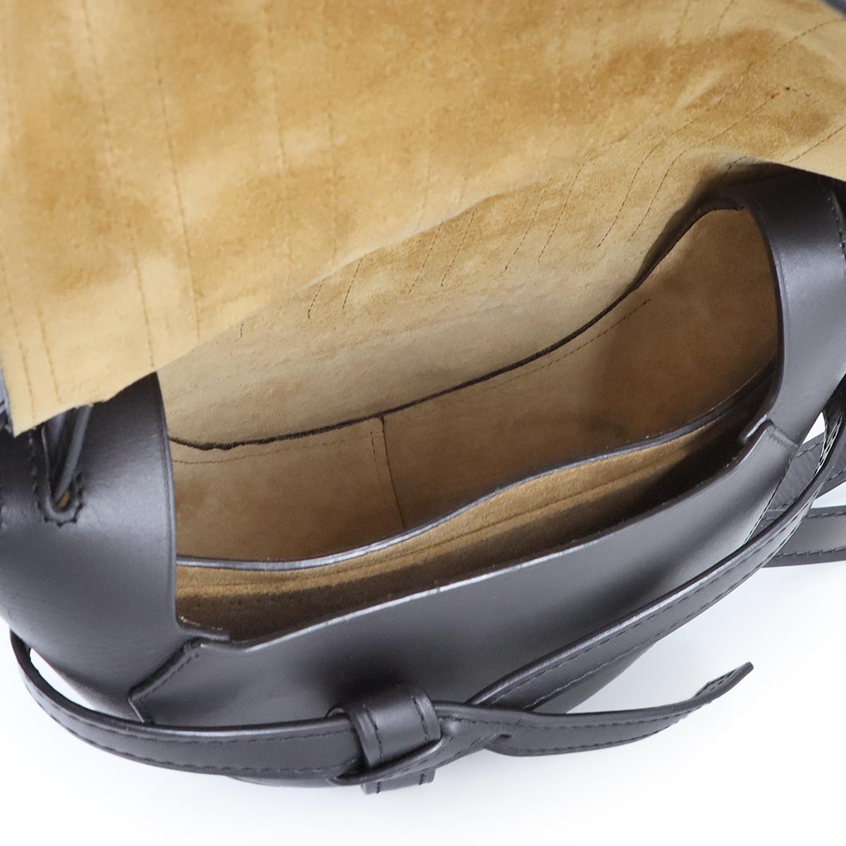 Gate Bag Small Shoulder Bag Leather Black White Purse