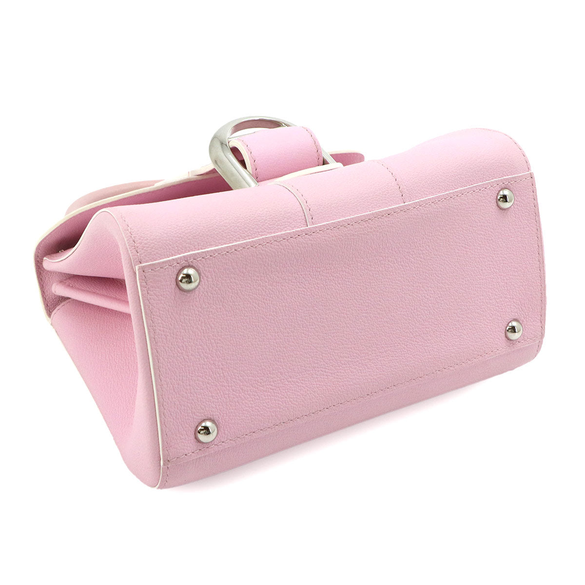 Brillant Mini Hand Shoulder Bag Leather Pink Purse