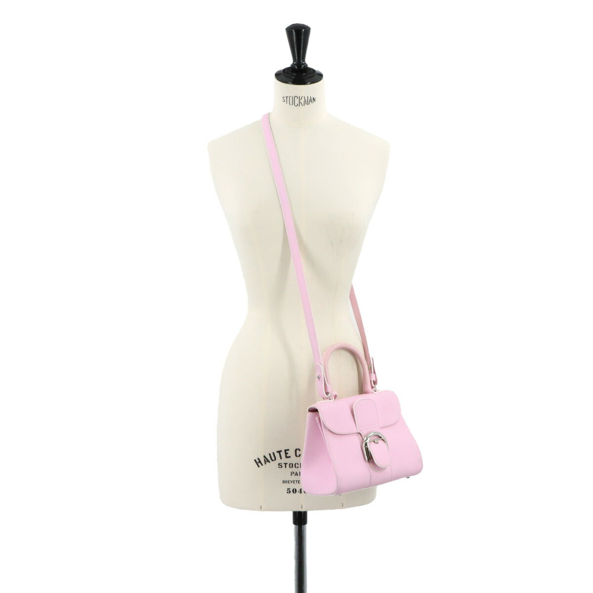 Brillant Mini Hand Shoulder Bag Leather Pink Purse