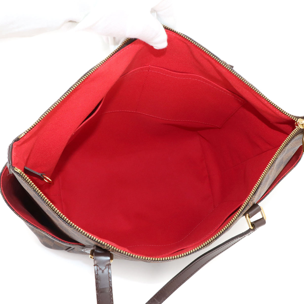 Damier Totally MM Tote Bag Ebene Brown N41281 Purse