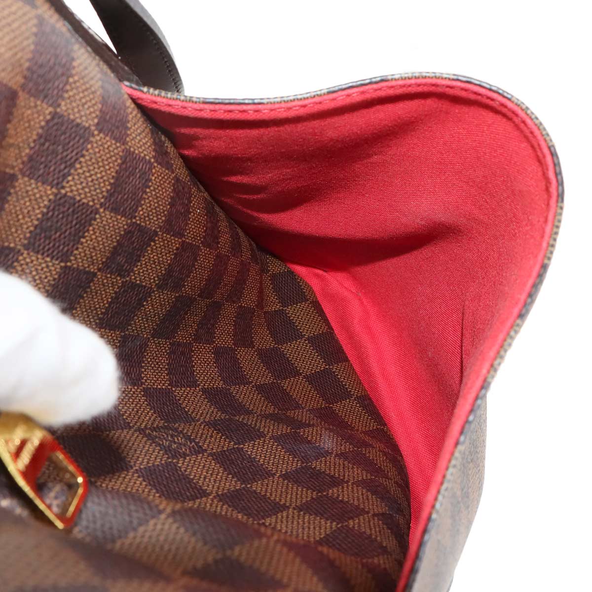 Damier Totally MM Tote Bag Ebene Brown N41281 Purse