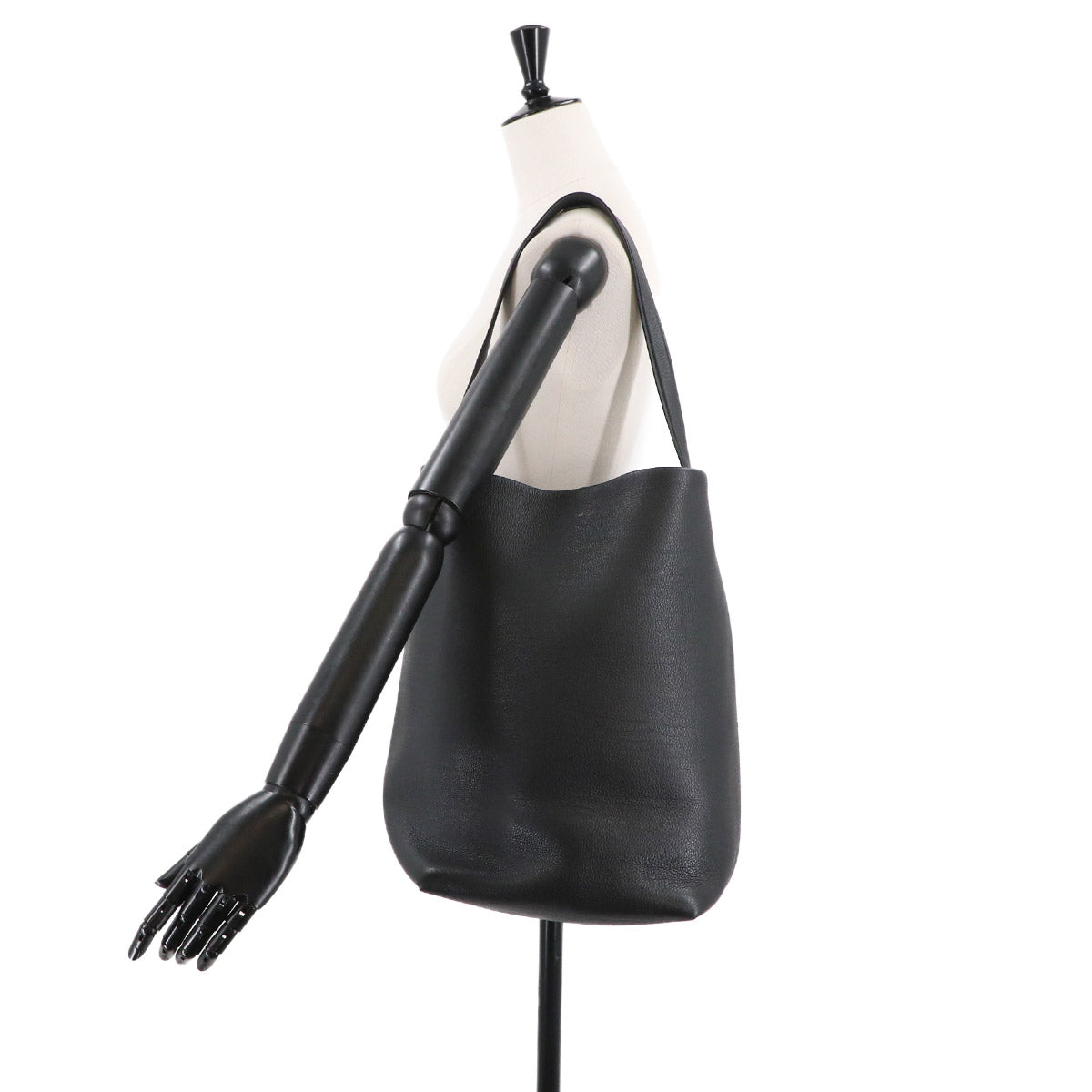 N/S Park Tote Bag Large Leather Black Purse