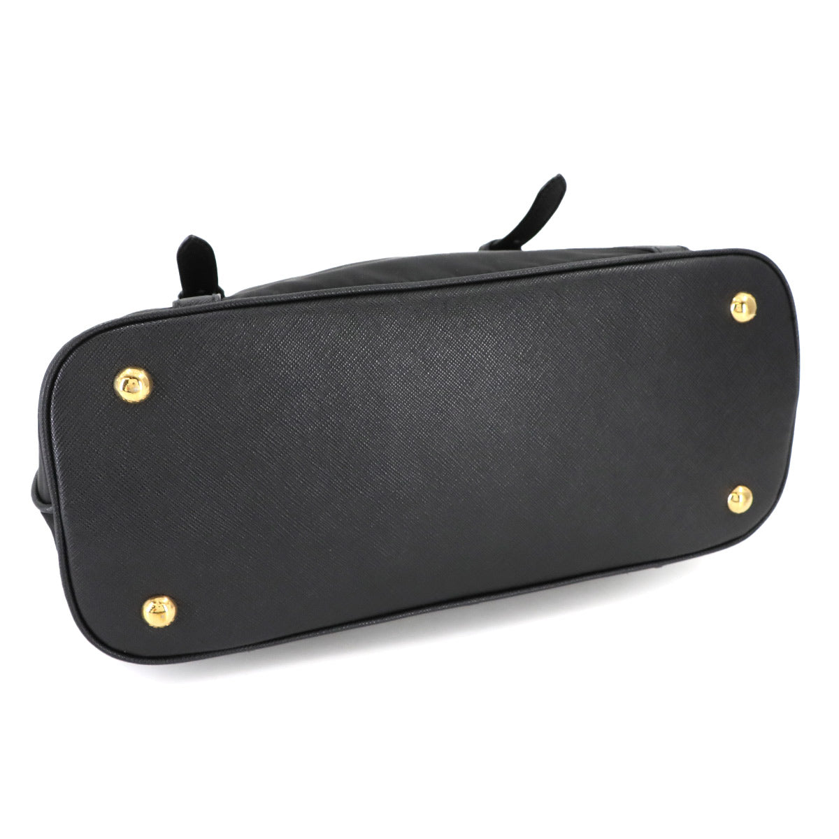 Hand Shoulder Bag Nylo Saffiano leather Black 1BB013 Purse