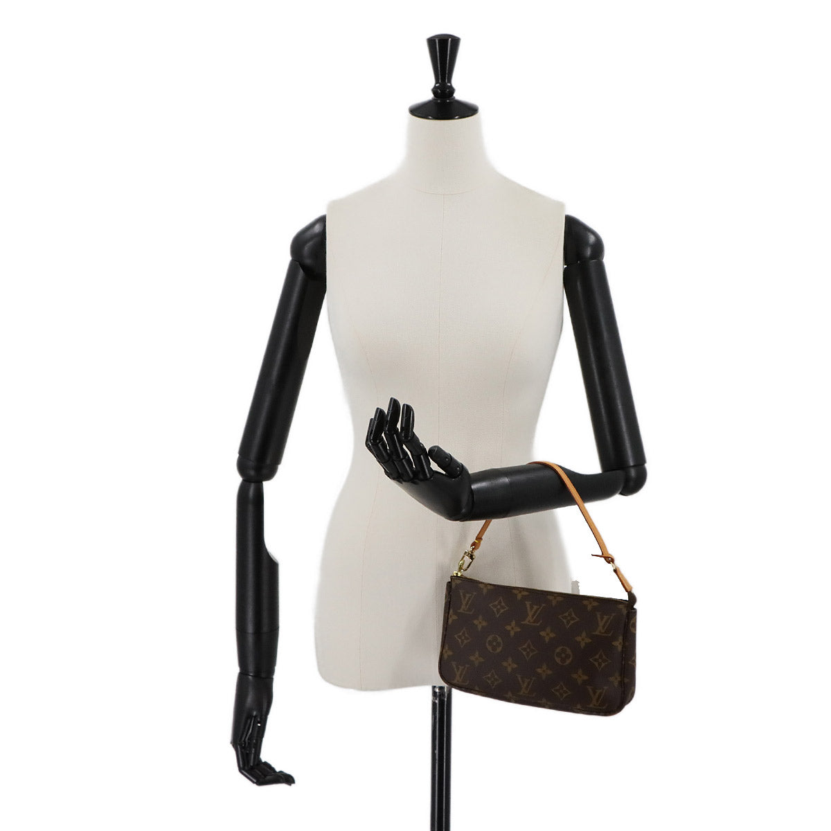 Monogram Pochette Accessoires Hand Bag Pouch Brown M51980