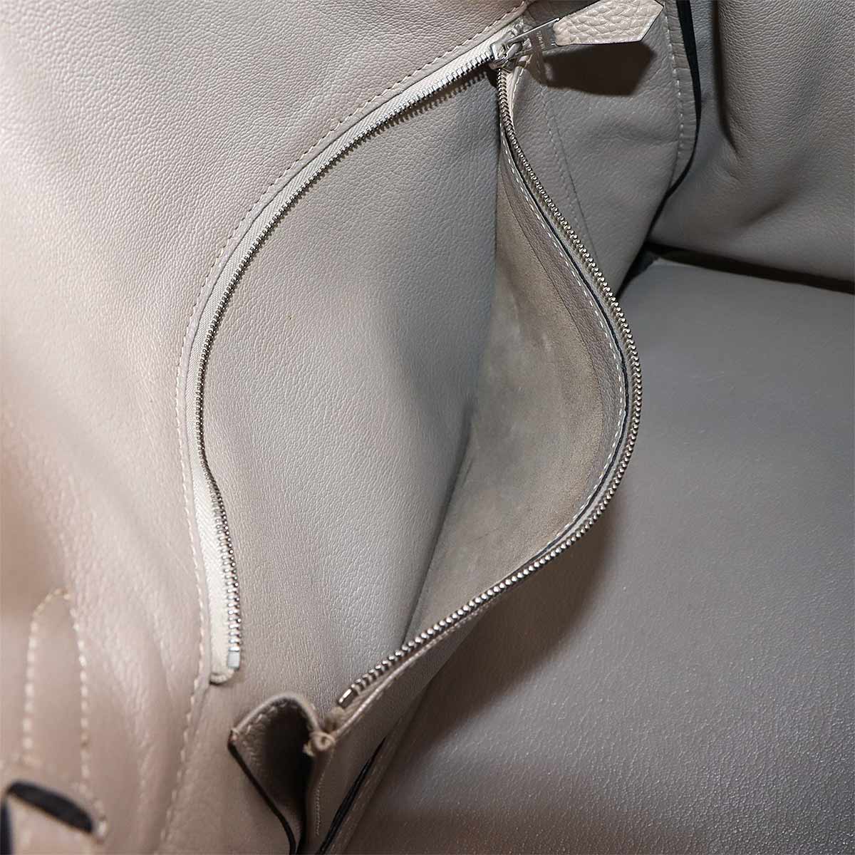 Birkin 35 Togo Gris Tourterelle Hand Bag Purse