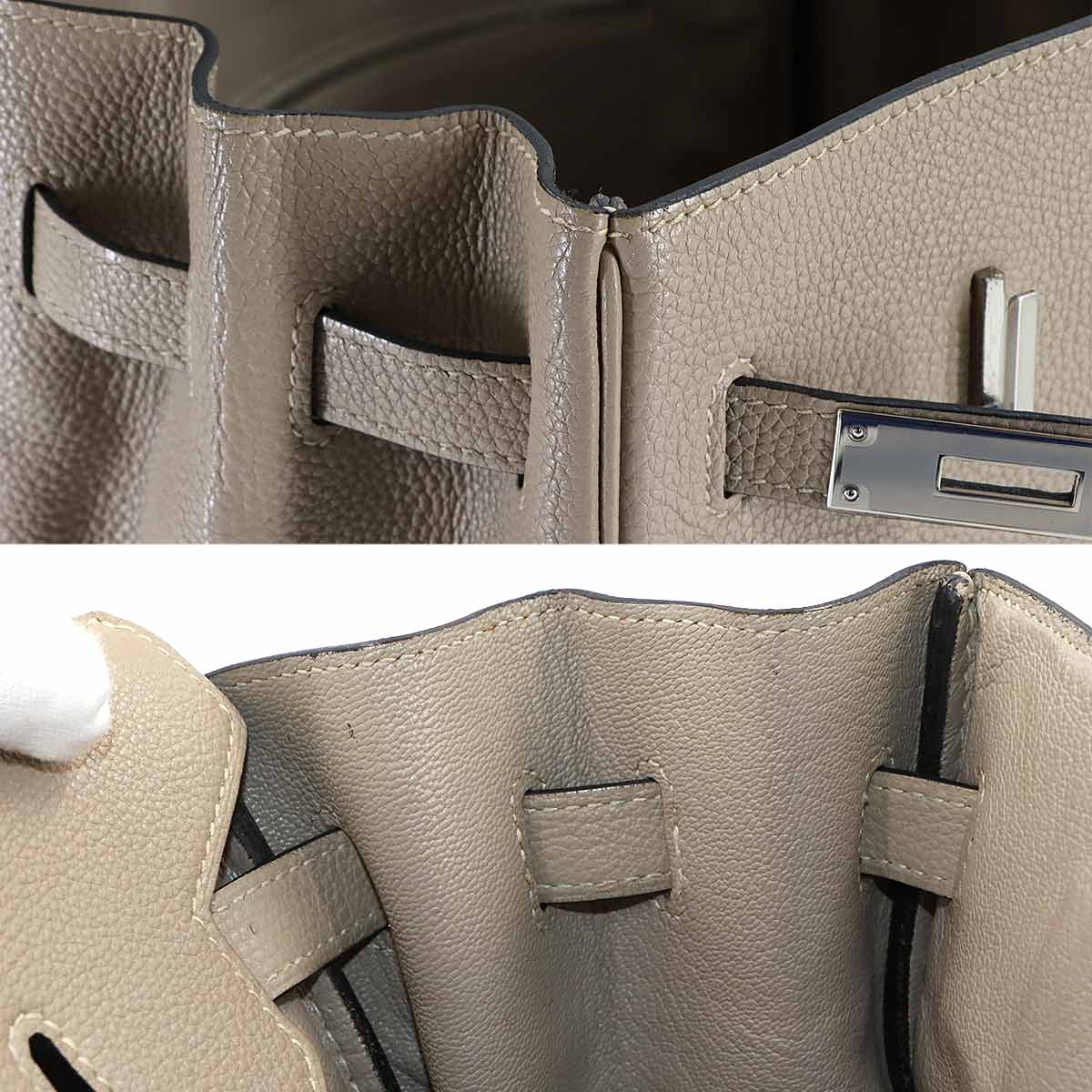 Birkin 35 Togo Gris Tourterelle Hand Bag Purse