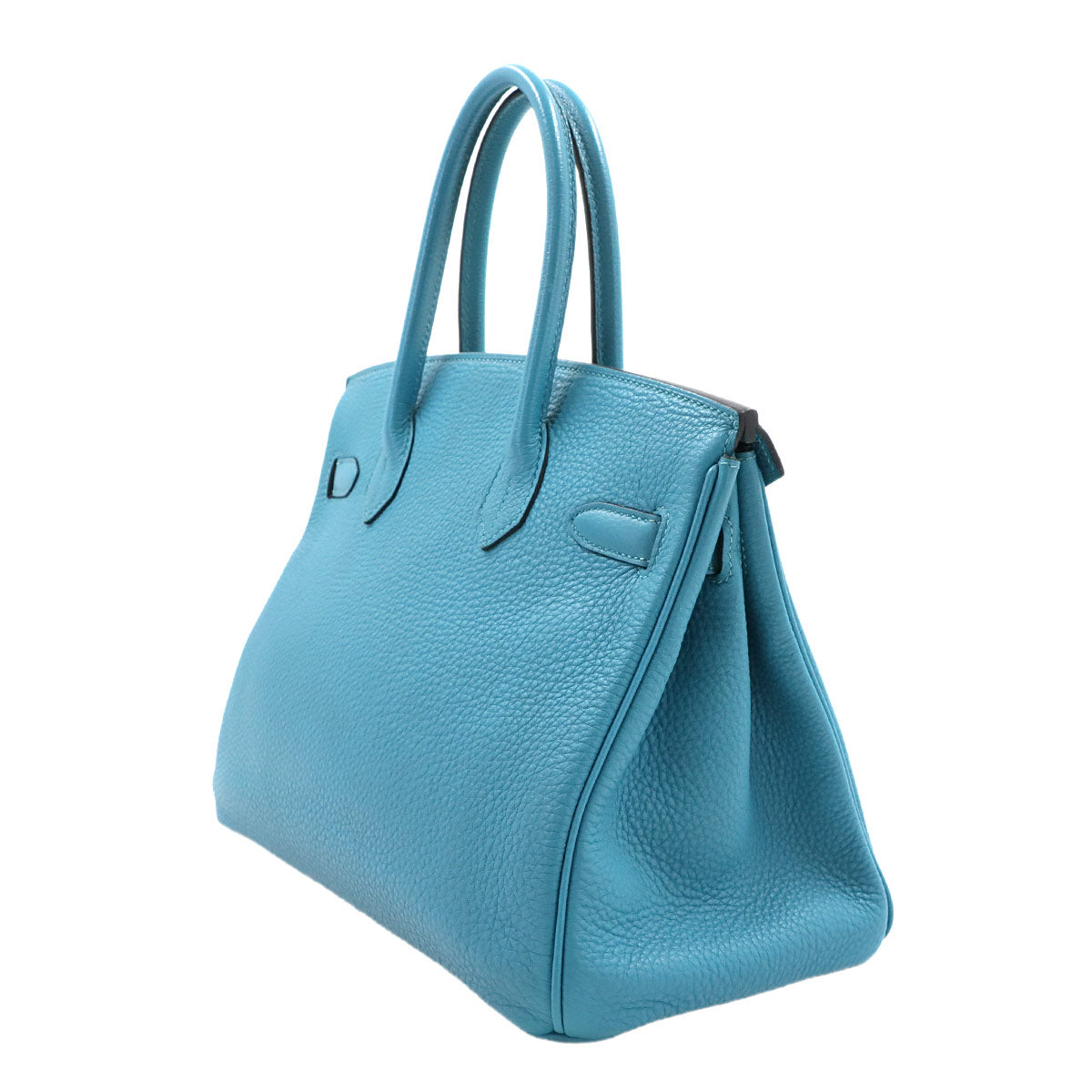 Birkin 30 Togo Turquoise Hand Bag Purse Blue