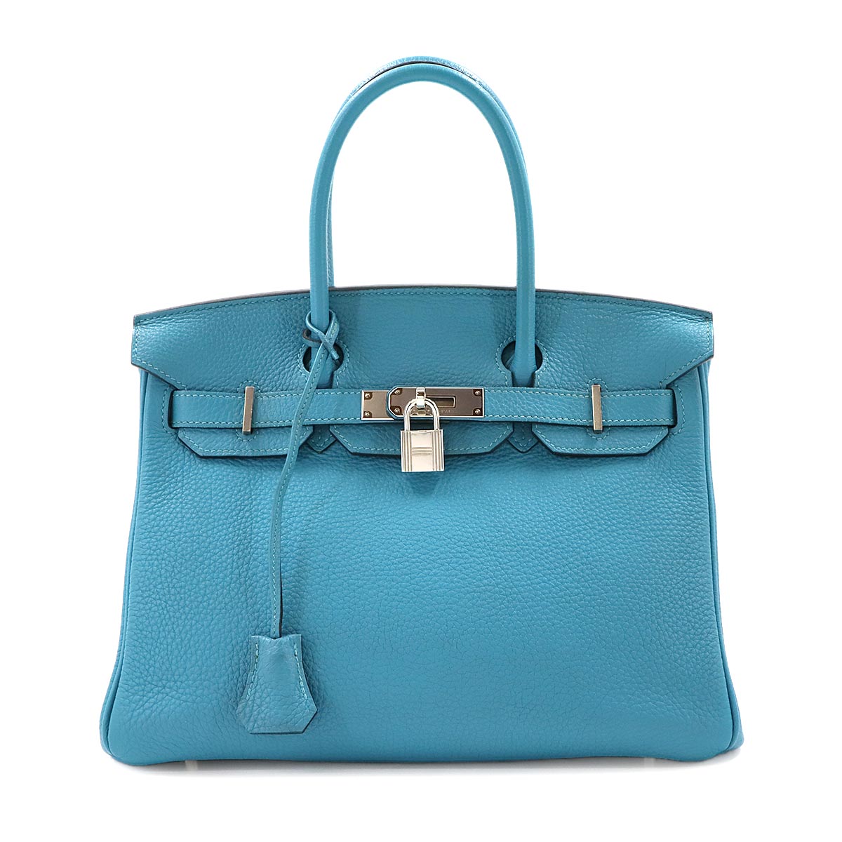 Birkin 30 Togo Turquoise Hand Bag Purse Blue
