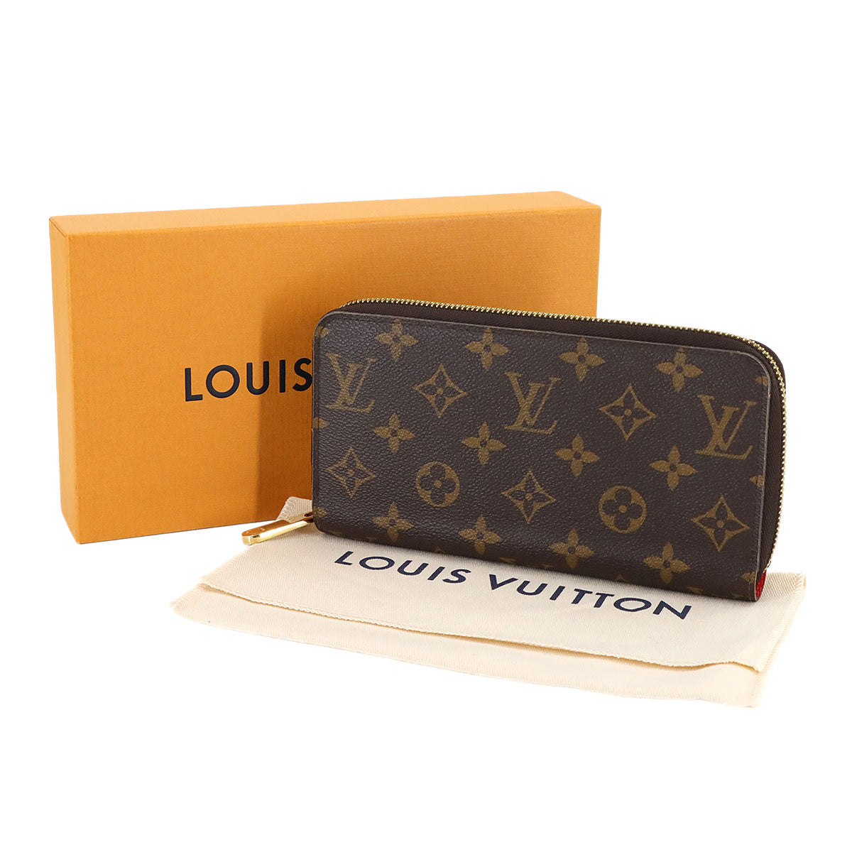 Monogram Zippy Wallet Brown Coquelicot M41896 Purse