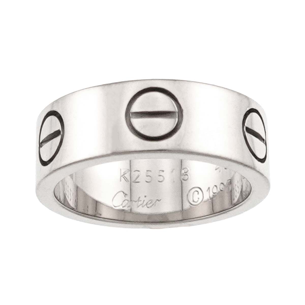 Love Ring 18K White Gold 750 size45 2.75-3(US)