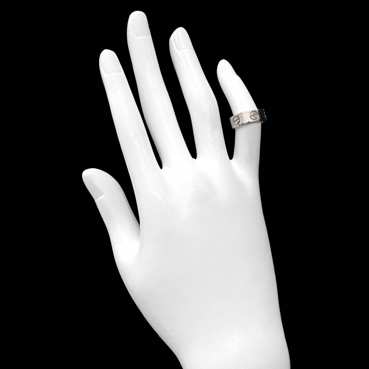 Love Ring 18K White Gold 750 size45 2.75-3(US)