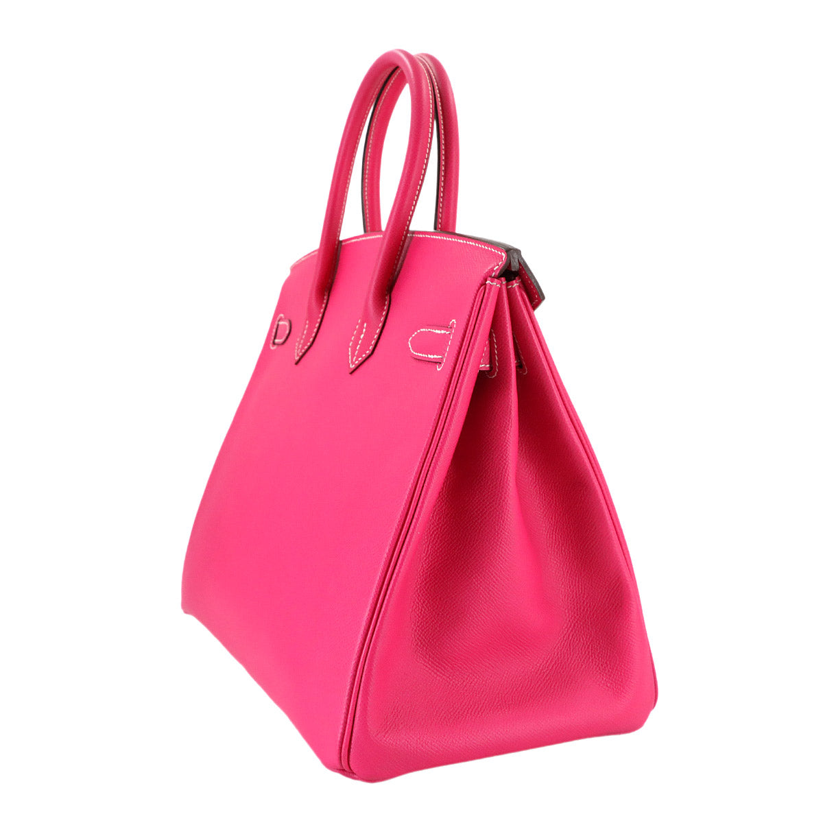 Birkin 35 Epsom Rose Tyrien Hand Bag Purse Pink