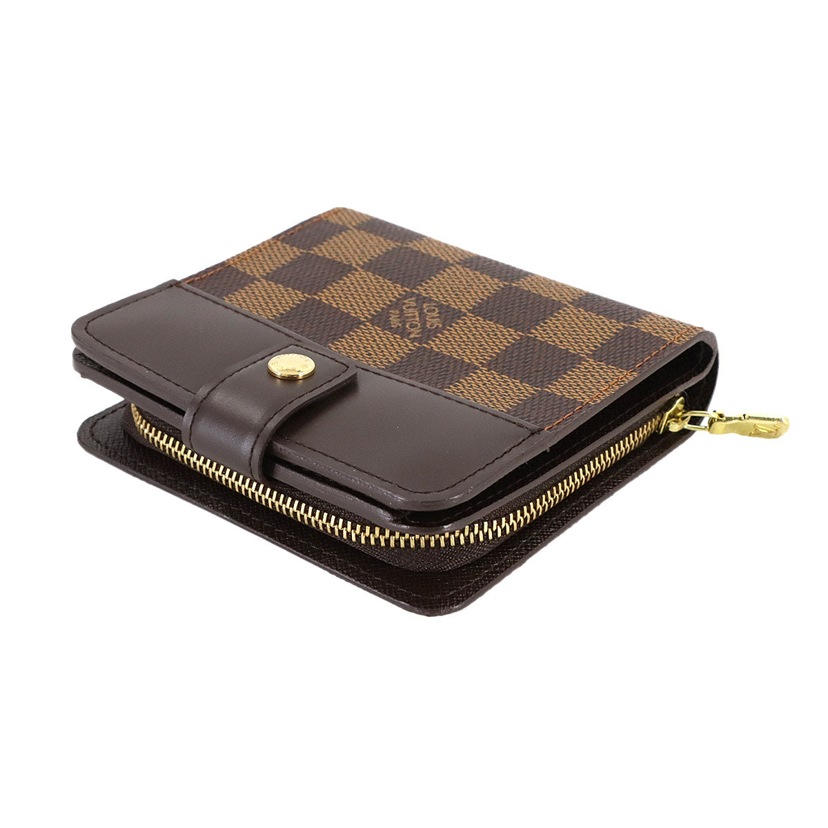 Damier Conpact Zip Wallet Ebene N61668 Purse