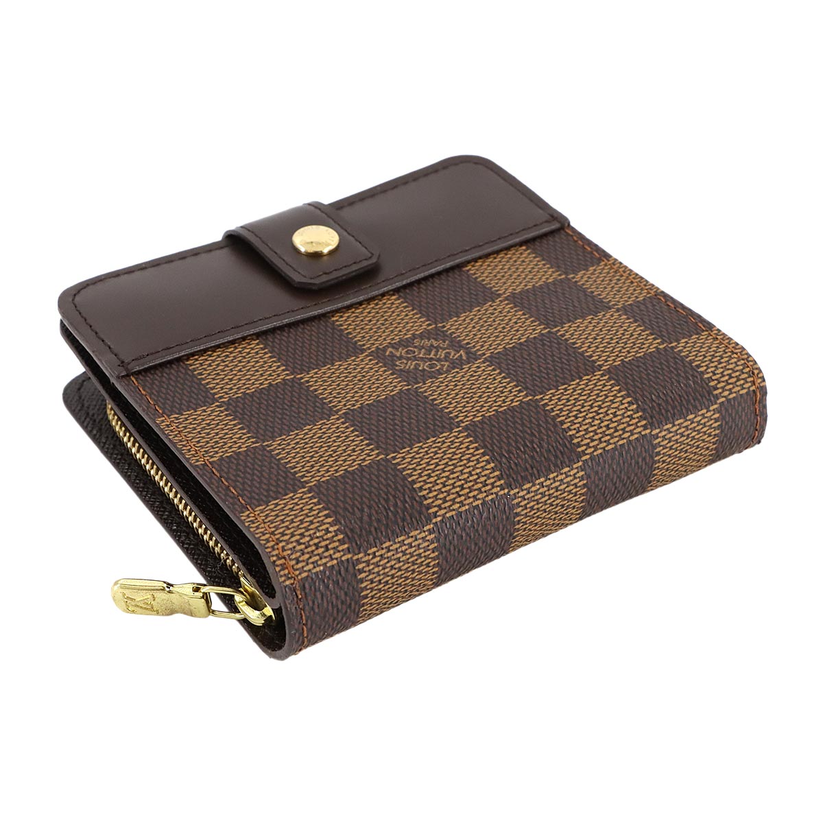 Damier Conpact Zip Wallet Ebene N61668 Purse