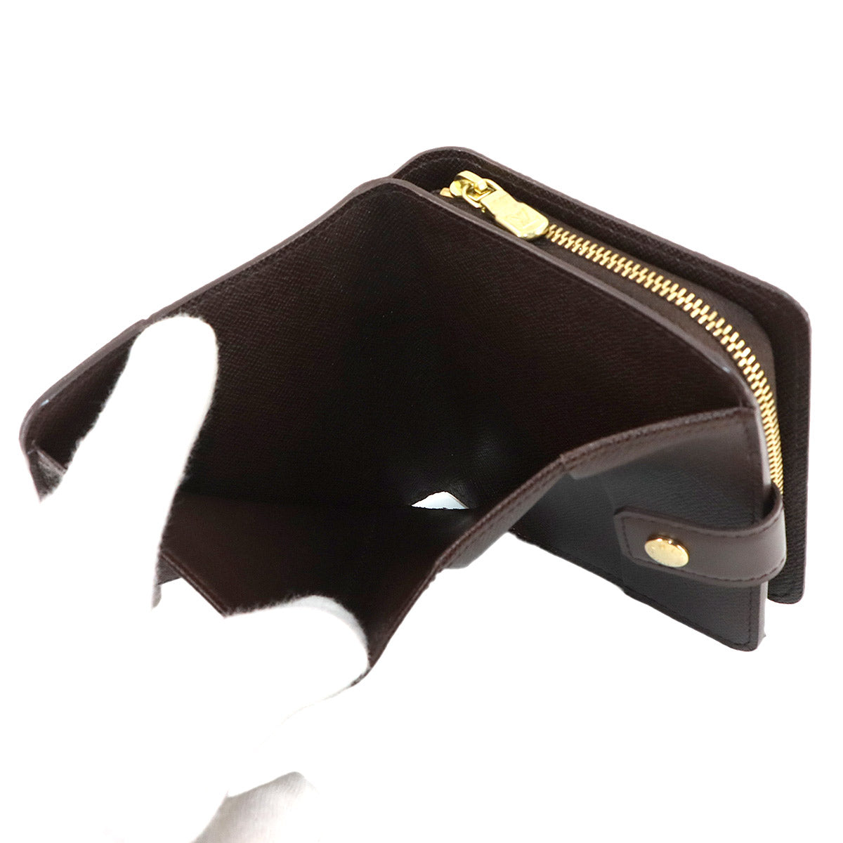 Damier Conpact Zip Wallet Ebene N61668 Purse