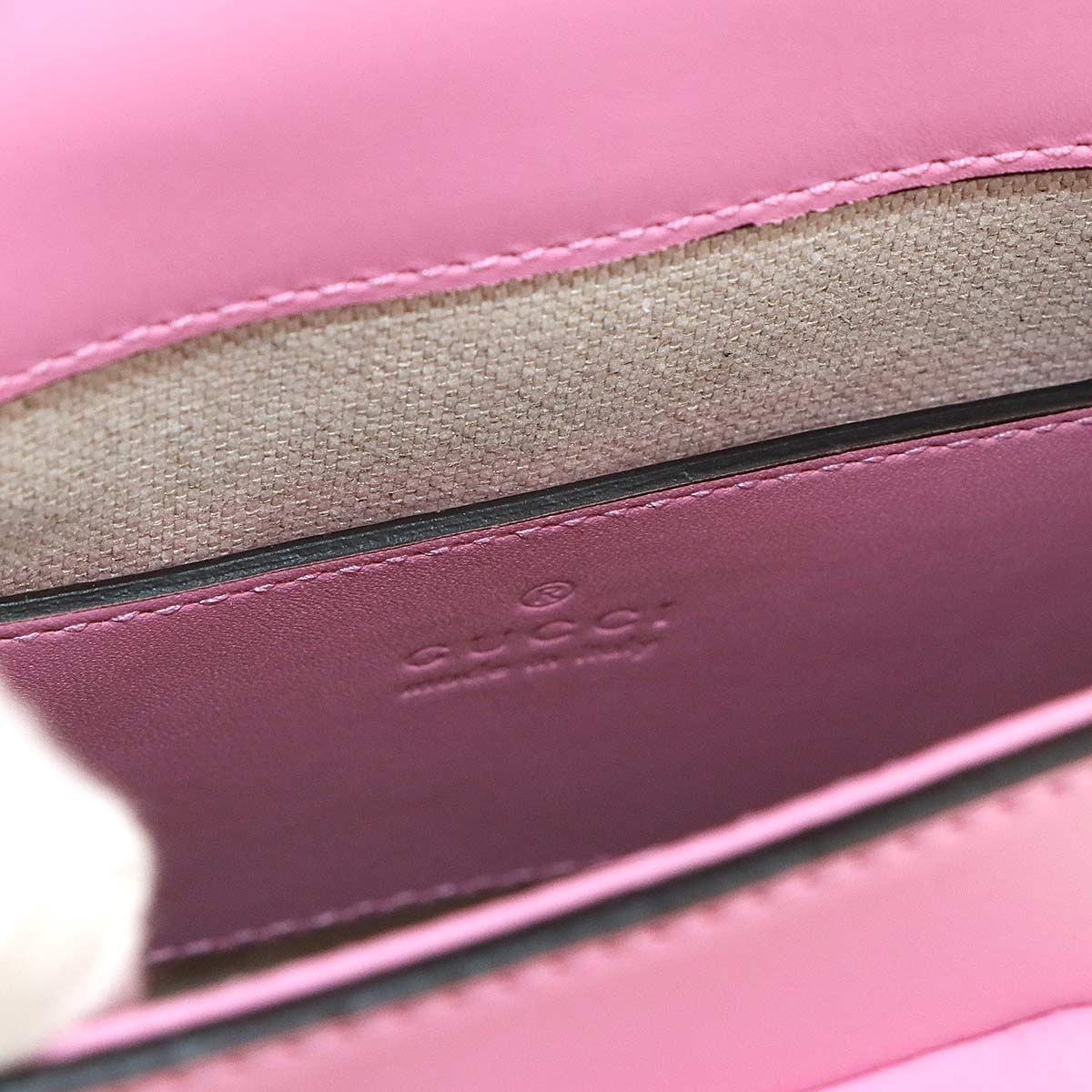 Bamboo Mini Backpack Hand Shoulder Bag Leather Pink 702106 Purse