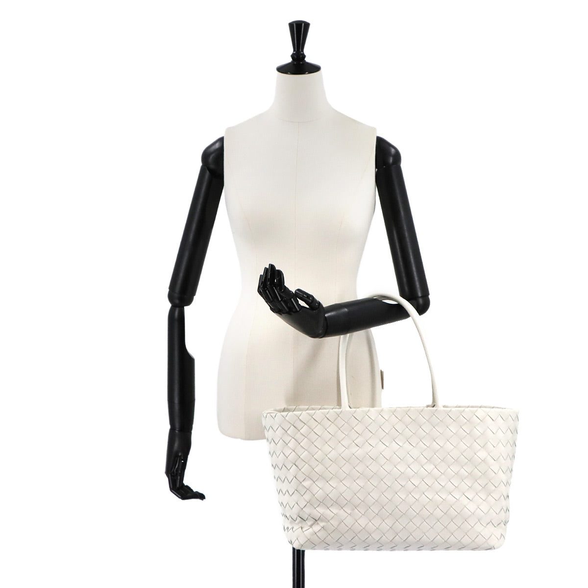 Intrecciato Tote Bag Leather White
