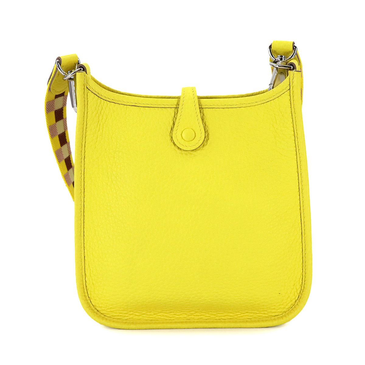 Everlyne Amazon TPM Maxi Quadrille Shoulder Bag Taurillon Lime