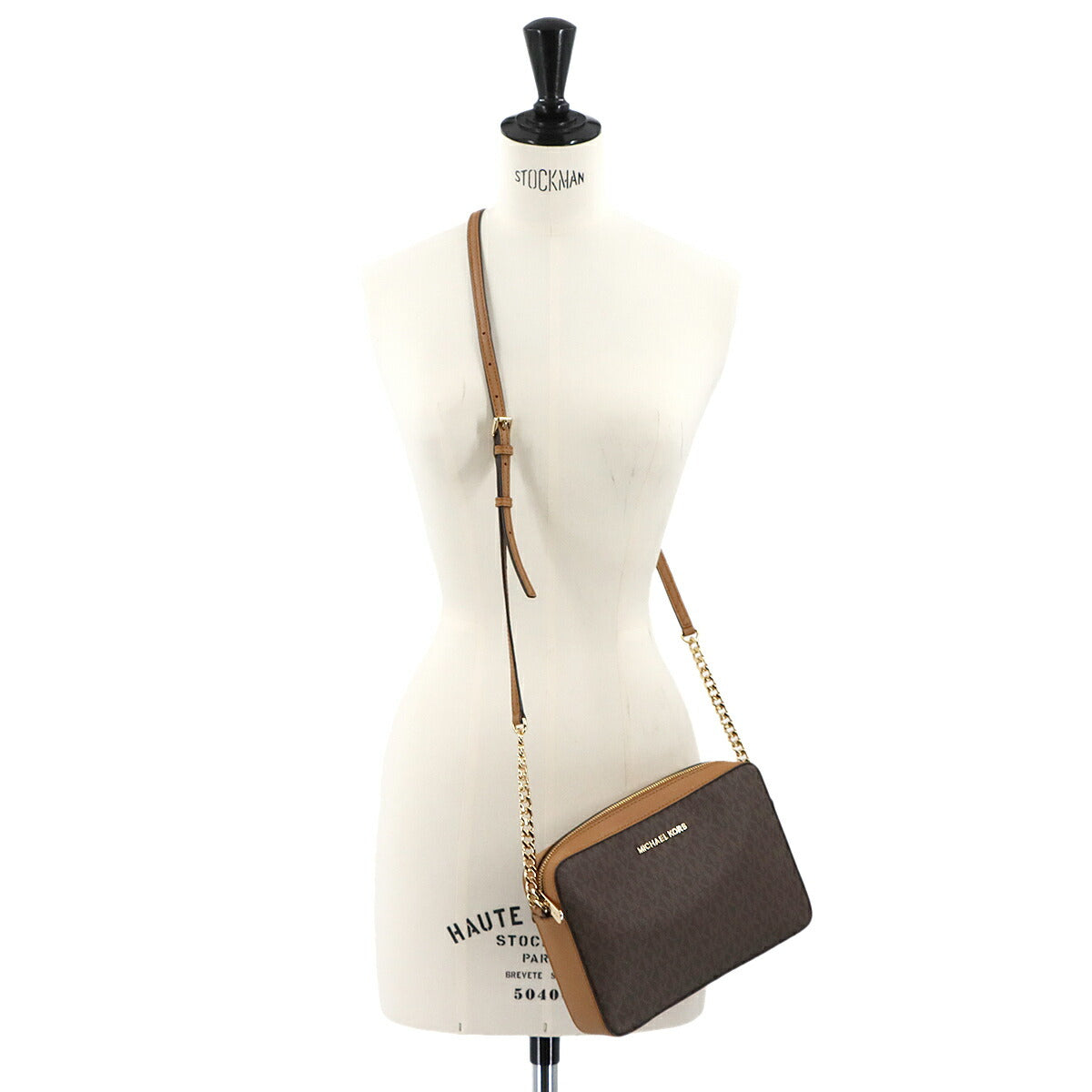 Jet Set Item Large EW Crossbody Shoulder Bag PVC Brown