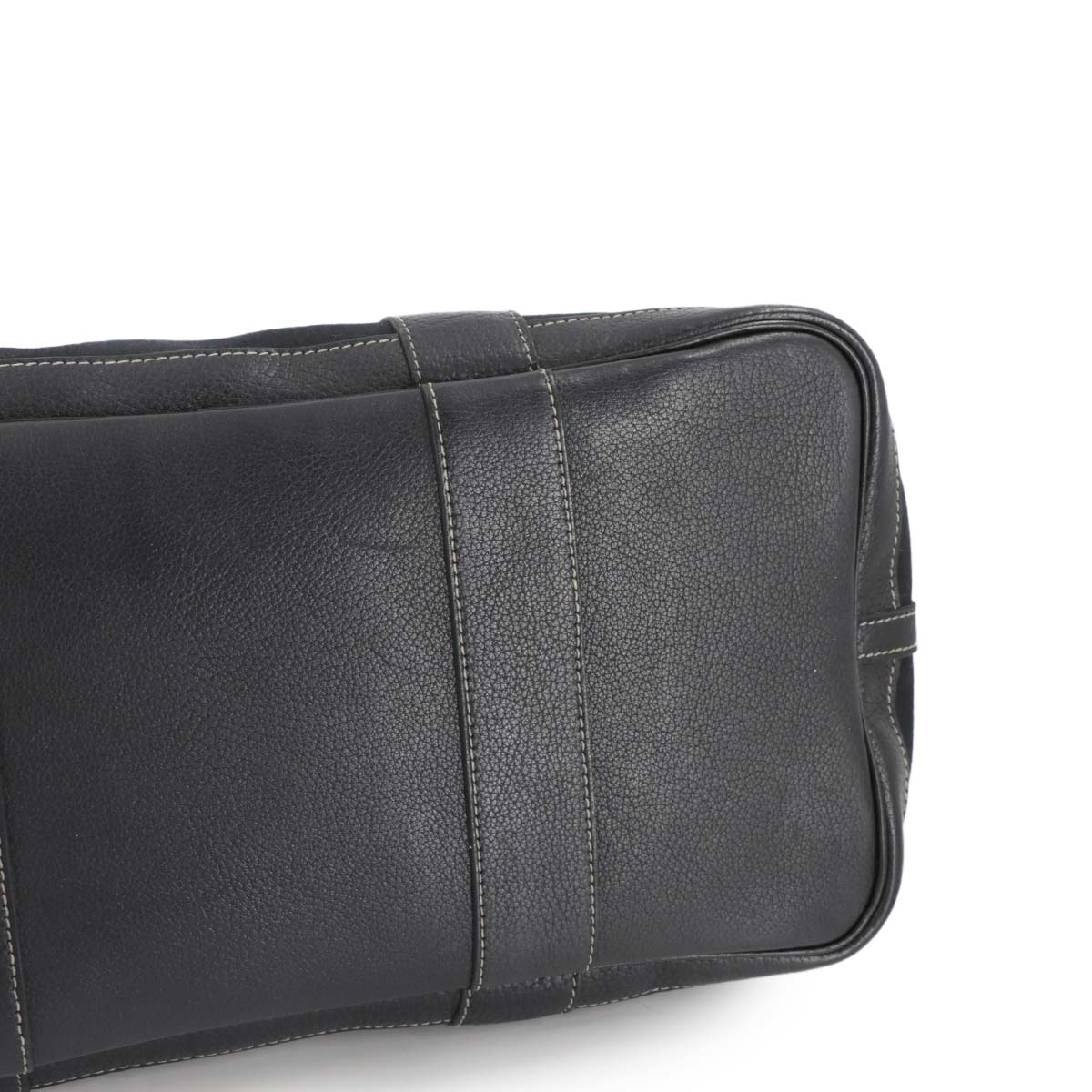 Garden Party PM Tote Bag Toile Officier Leather Black