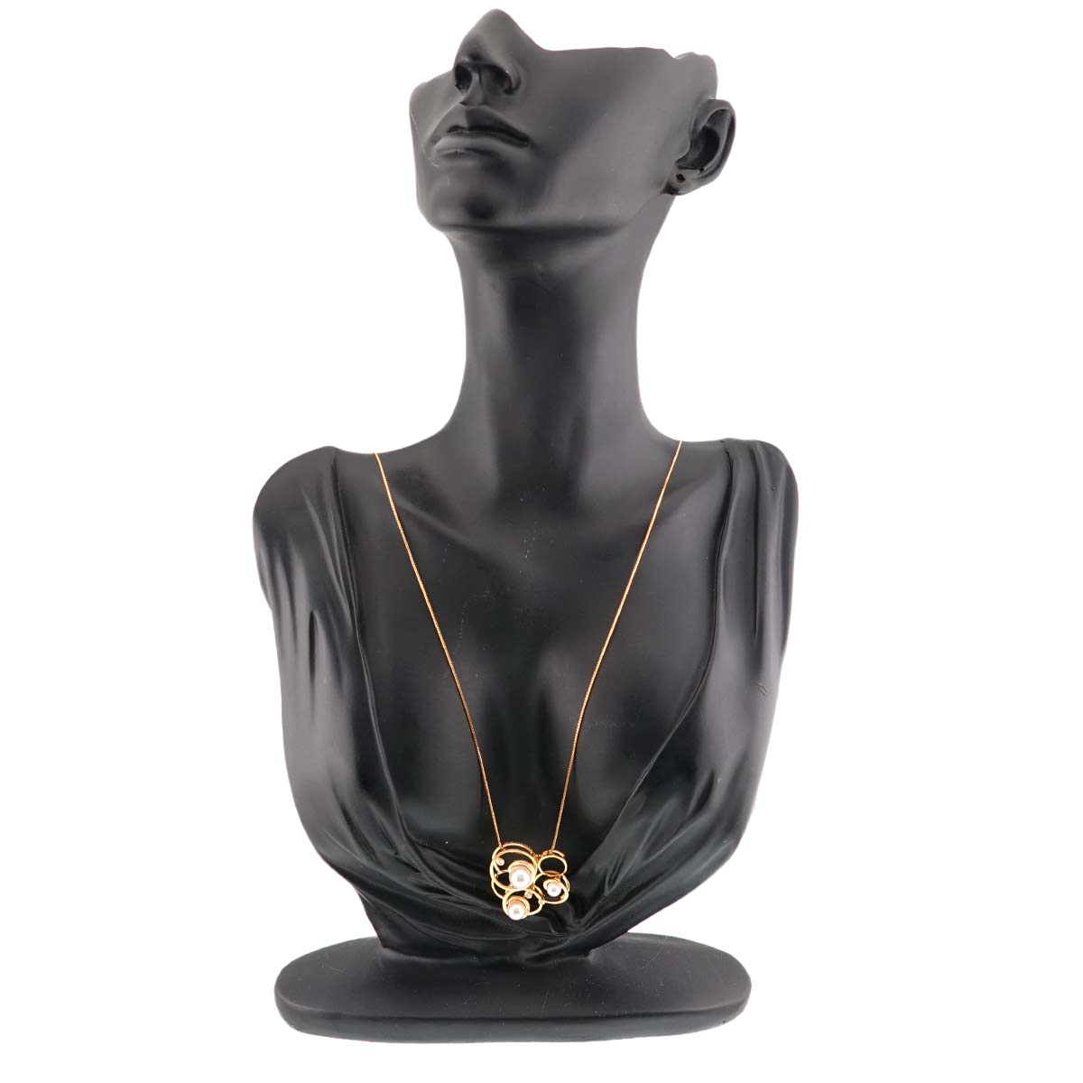 Akoya Pearl 7.2-4.6mm Diamond 0.05ct Necklace 18K YG 750