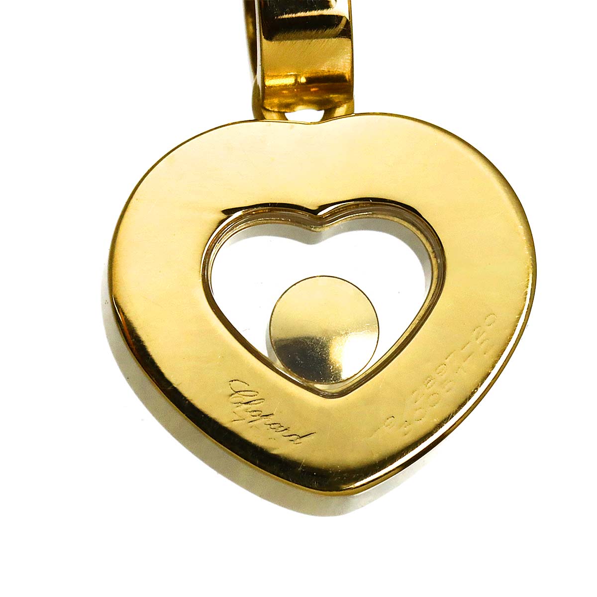 Happy Diamond Heart Necklace 18K Yellow Gold 750