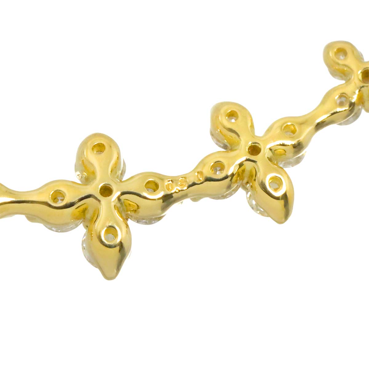 Diamond 0.50ct Necklace 18K YG Yellow Gold 750