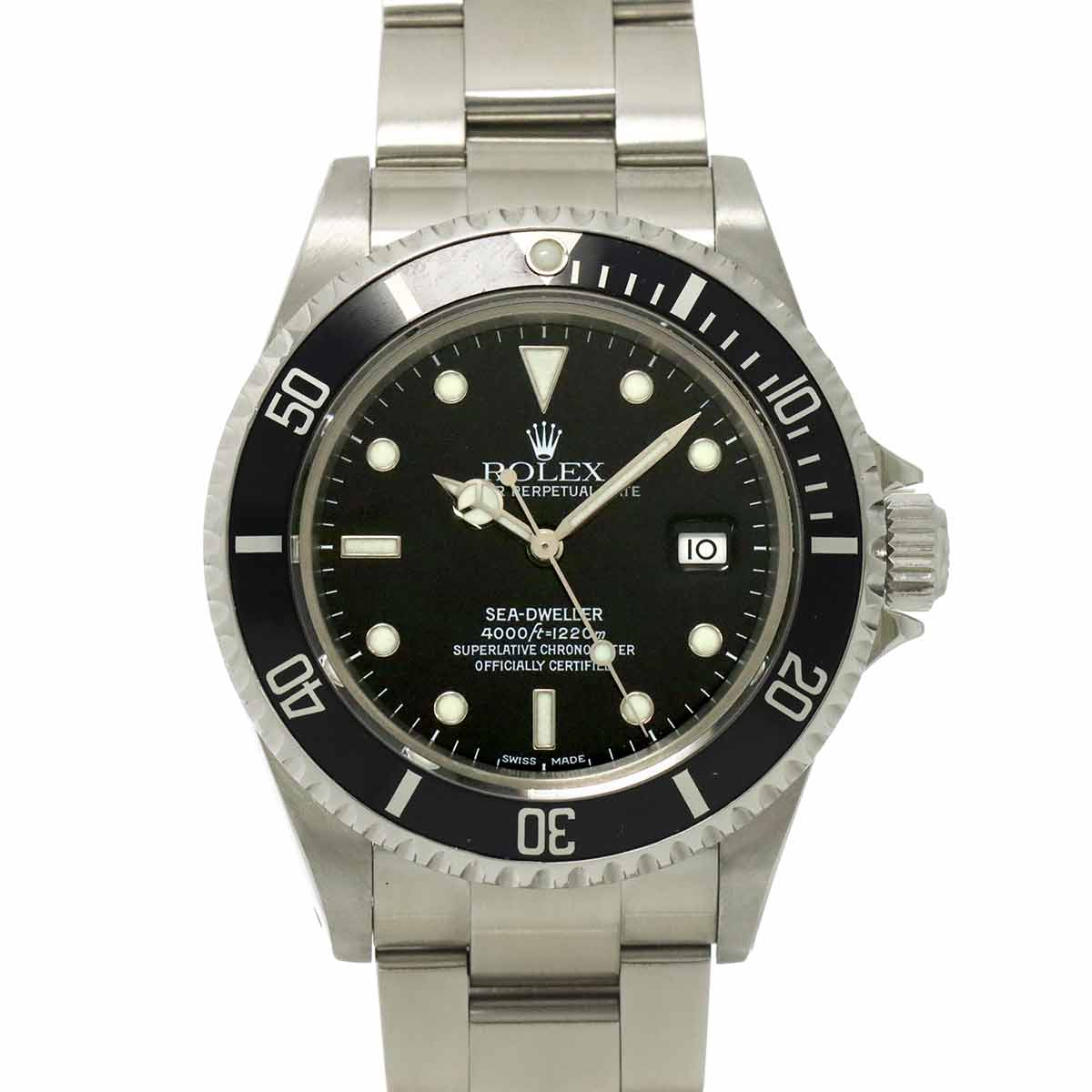 Sea-Dweller 16600 Serial Y Date Automatic Black Dial Mens Watch