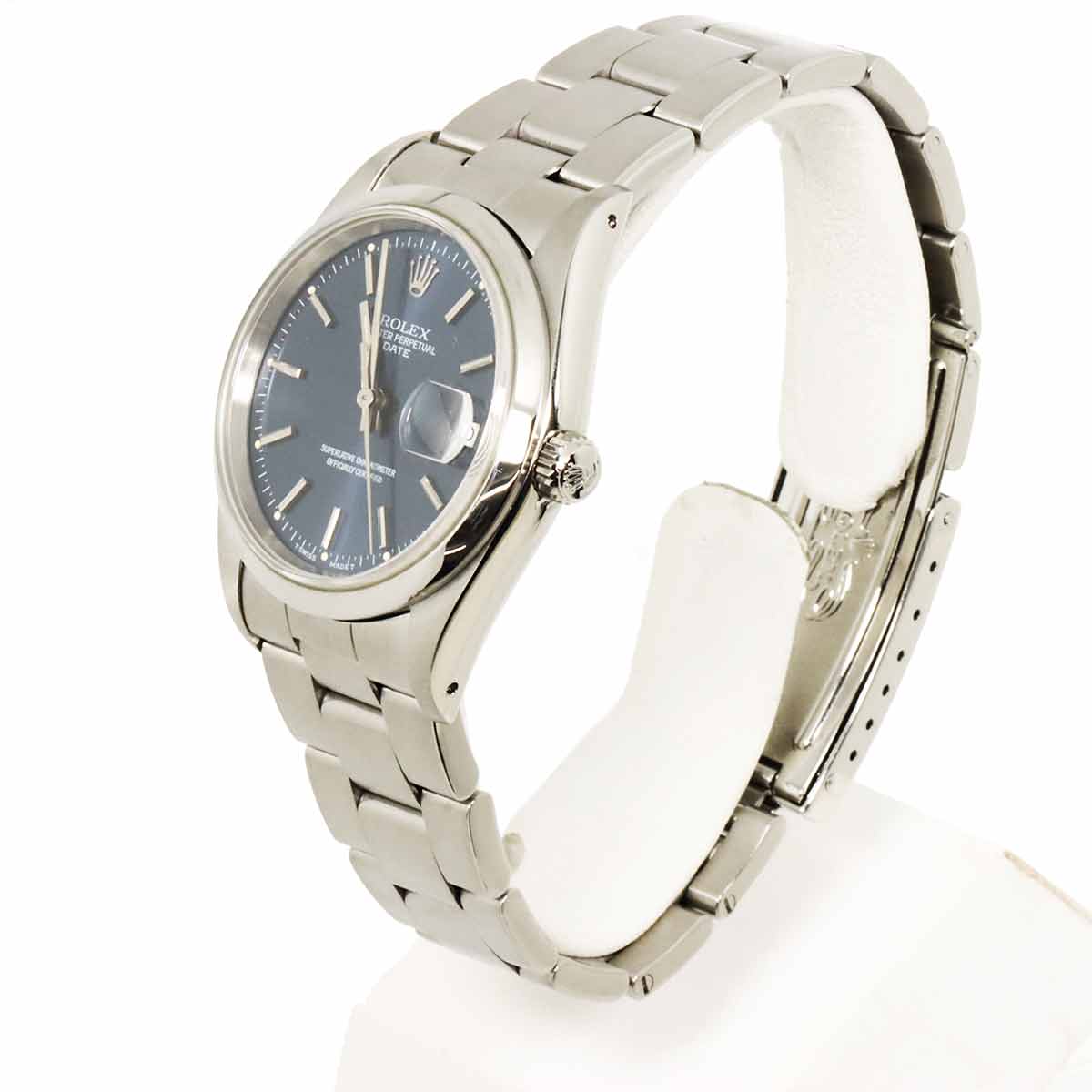 Oyster Perpetual Date 15200 Serial N Automatic Blue Mens Watch