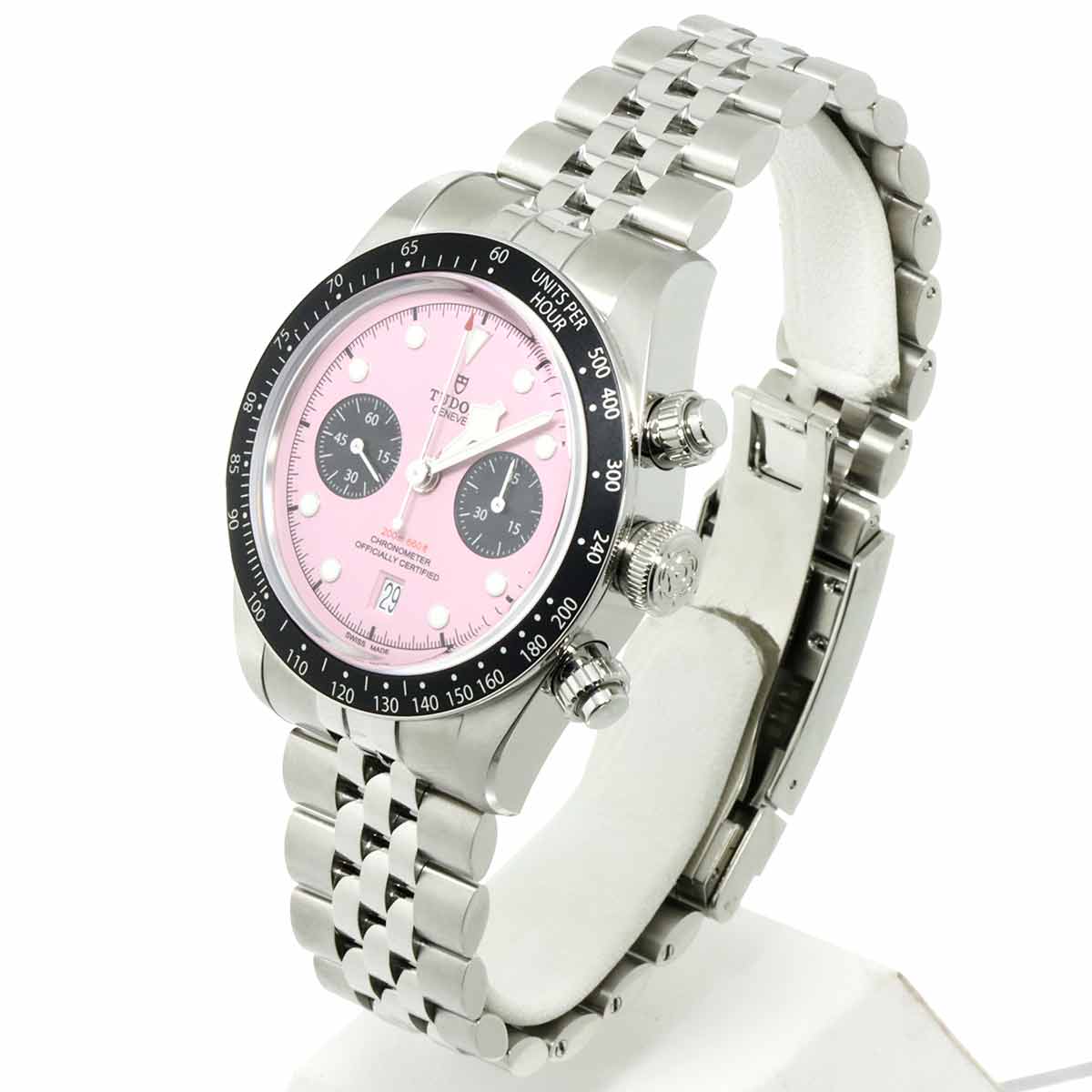 Black Bay Chronograph 79360N Automatic Pink Dial Mens Watch