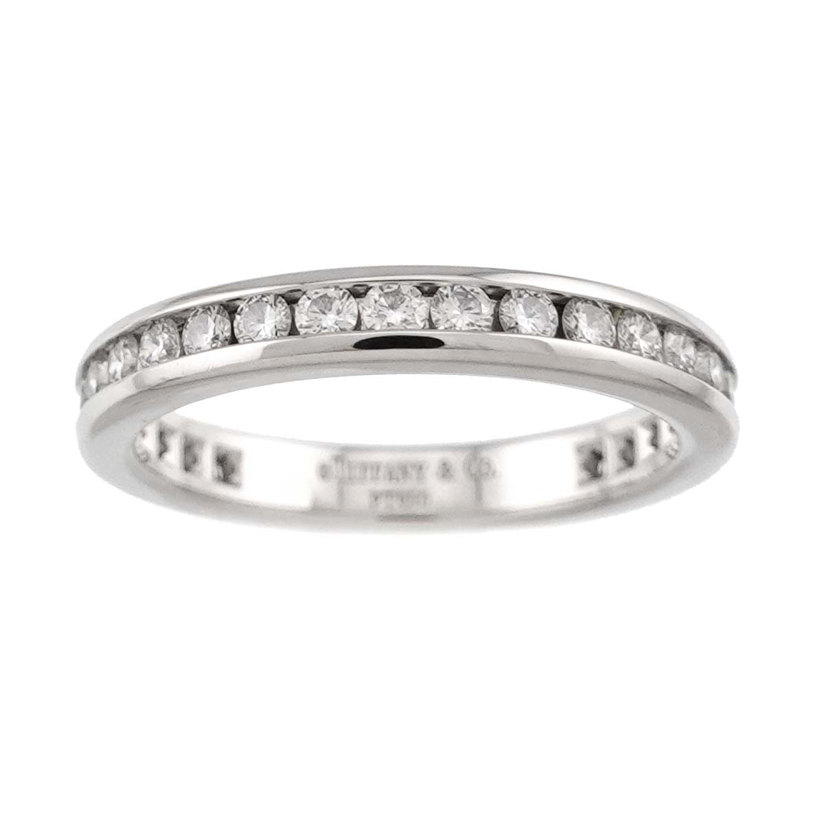 Full Etanity band Ring Diamond Platinum Size3.75-4(US)