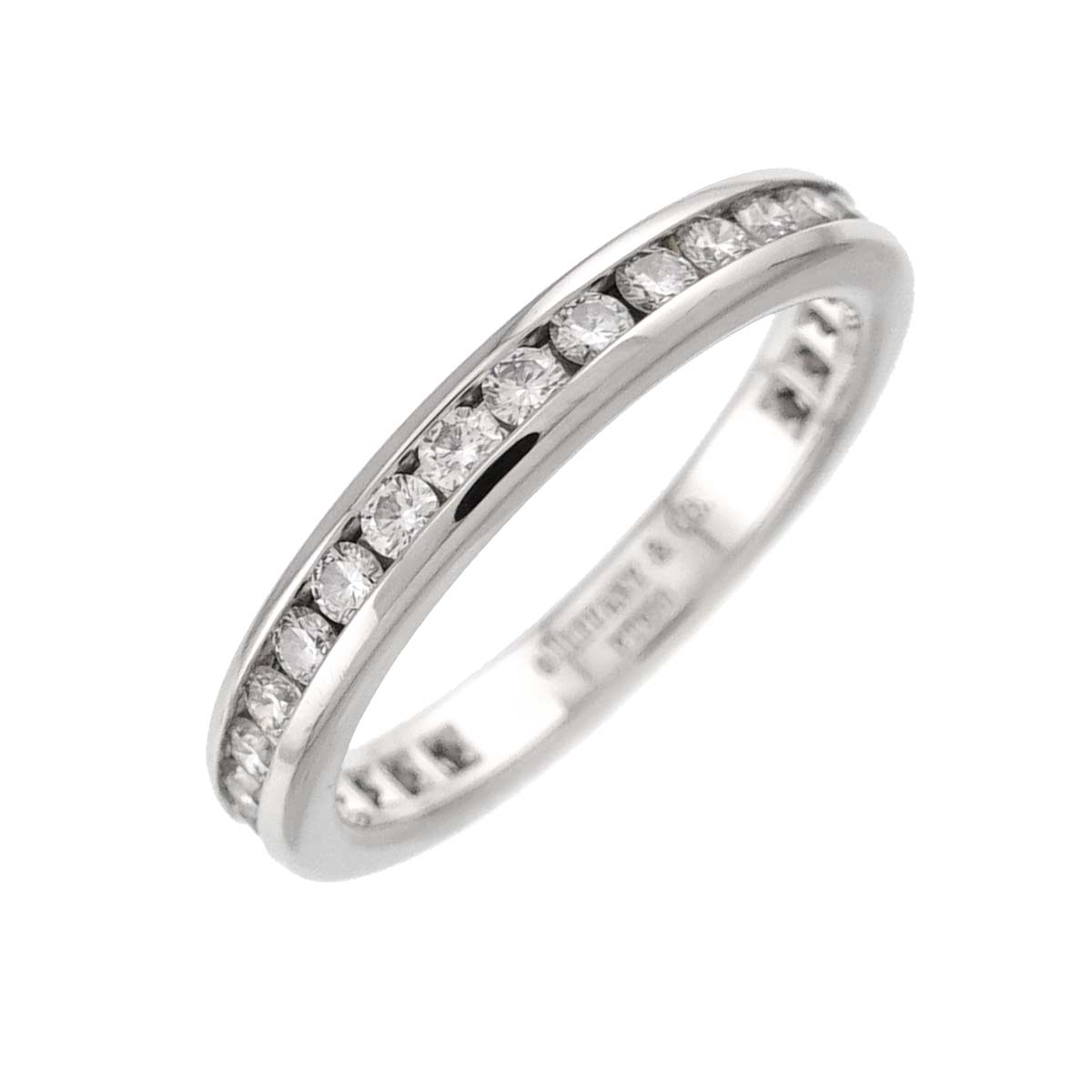 Full Etanity band Ring Diamond Platinum Size3.75-4(US)