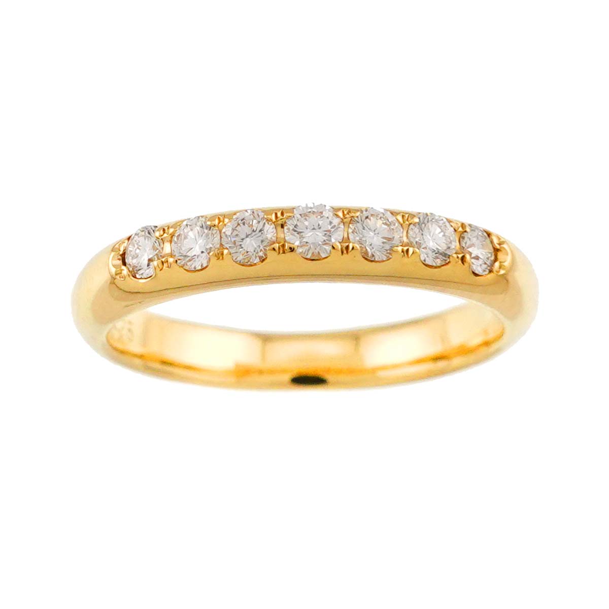 Diamond 0.25ct Ring 18K YG 750 Size5.25(US)