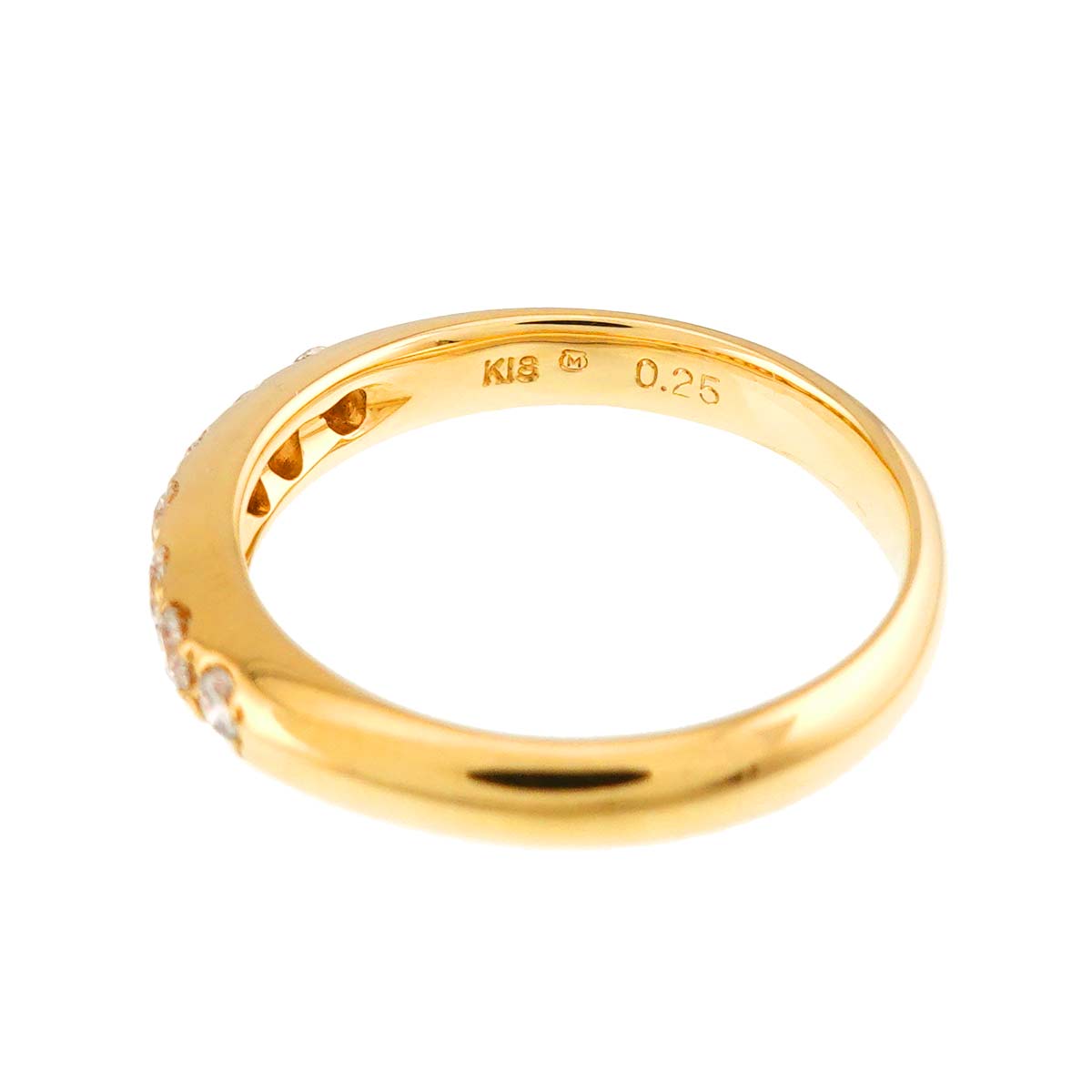 Diamond 0.25ct Ring 18K YG 750 Size5.25(US)