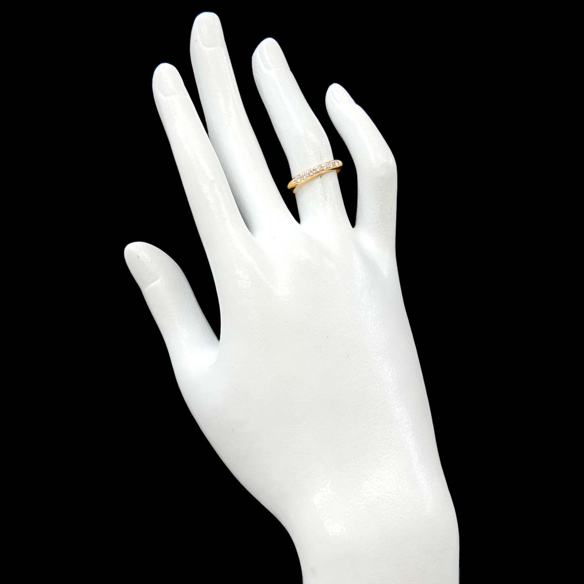 Diamond 0.25ct Ring 18K YG 750 Size5.25(US)