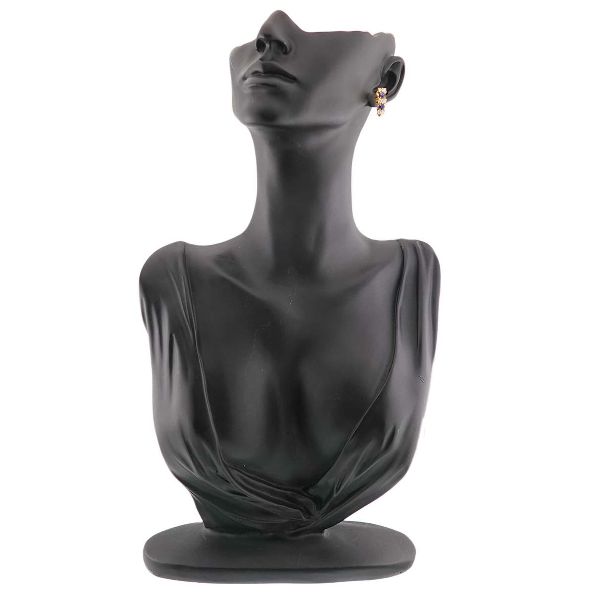 Sapphire 0.42/0.42ct Diamond 0.30/0.30ct Earrings 18K YG 750