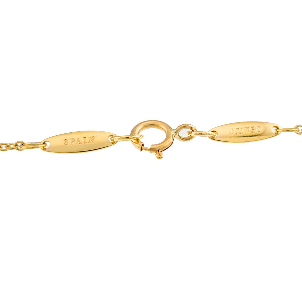 Bean Necklace 18K Yellow Gold 750