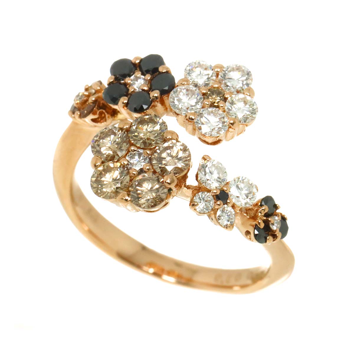 Diamond 0.50/0.51/0.22ct Ring 18K PG 750 Size6(US)