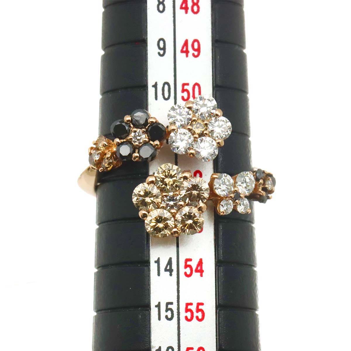 Diamond 0.50/0.51/0.22ct Ring 18K PG 750 Size6(US)