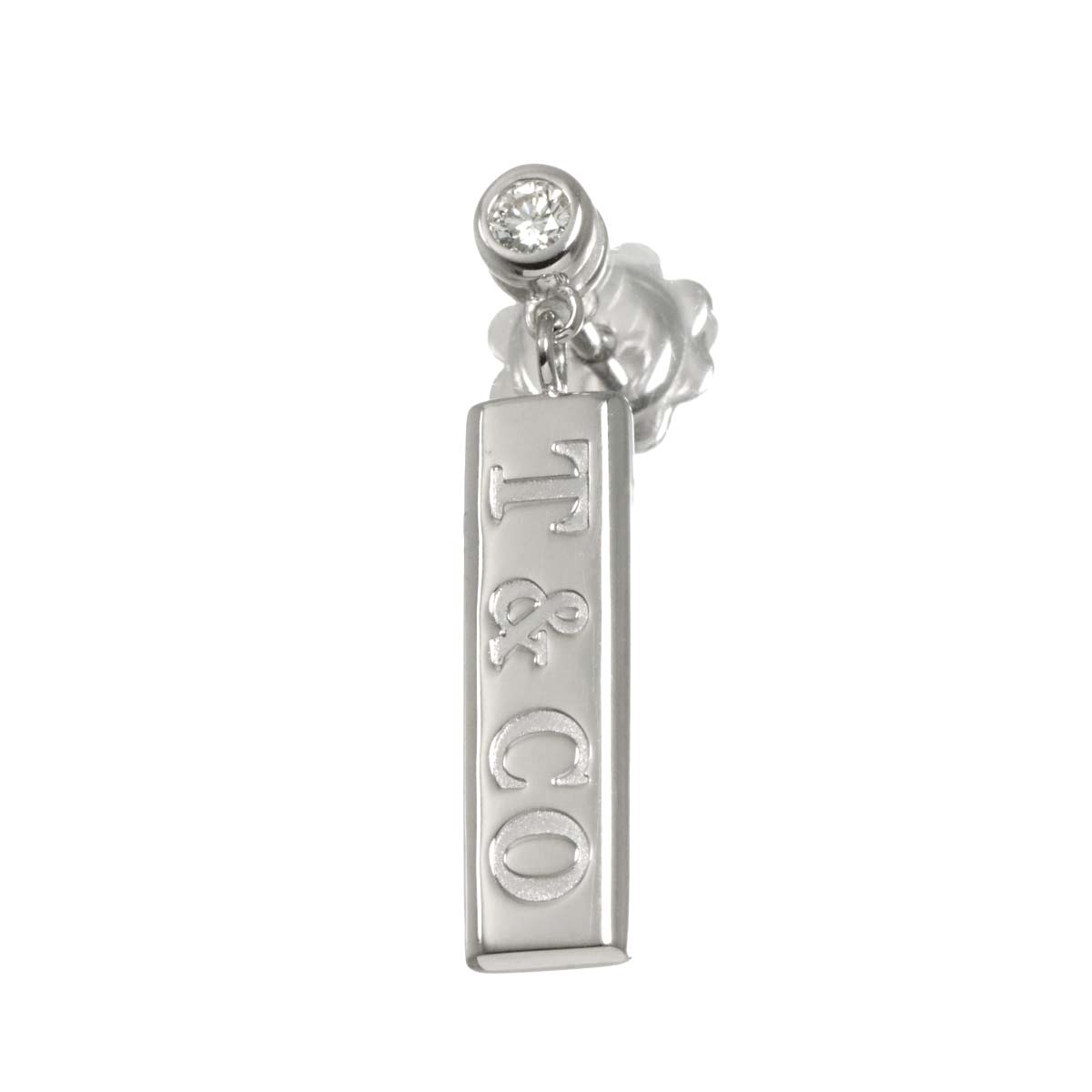 Diamond Earring 18K WG 750 One Piece only