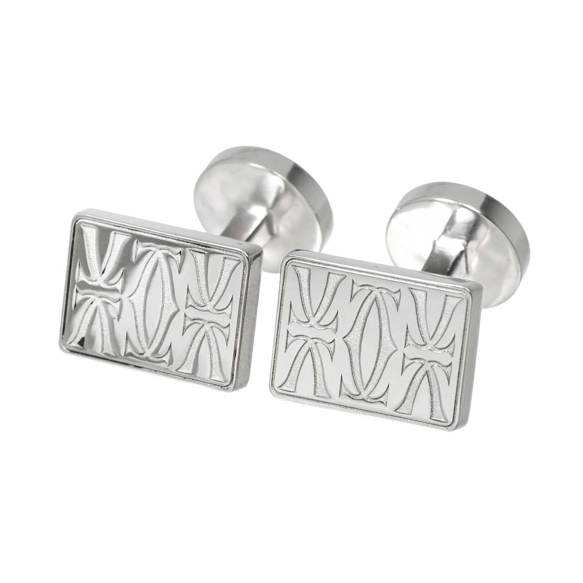 Double C de Cuff Links Silver 925