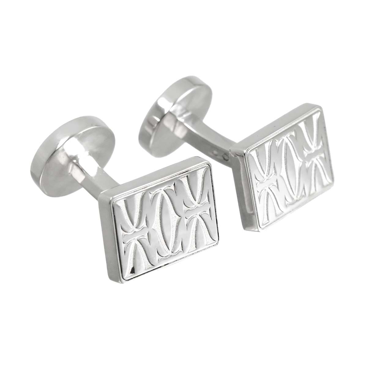 Double C de Cuff Links Silver 925
