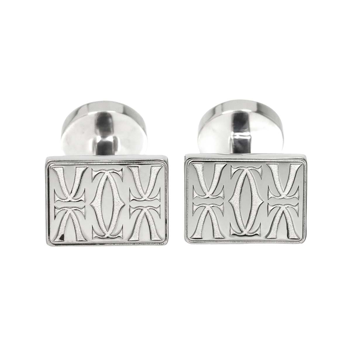 Double C de Cuff Links Silver 925